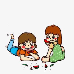 搞笑动漫吃瓜图片